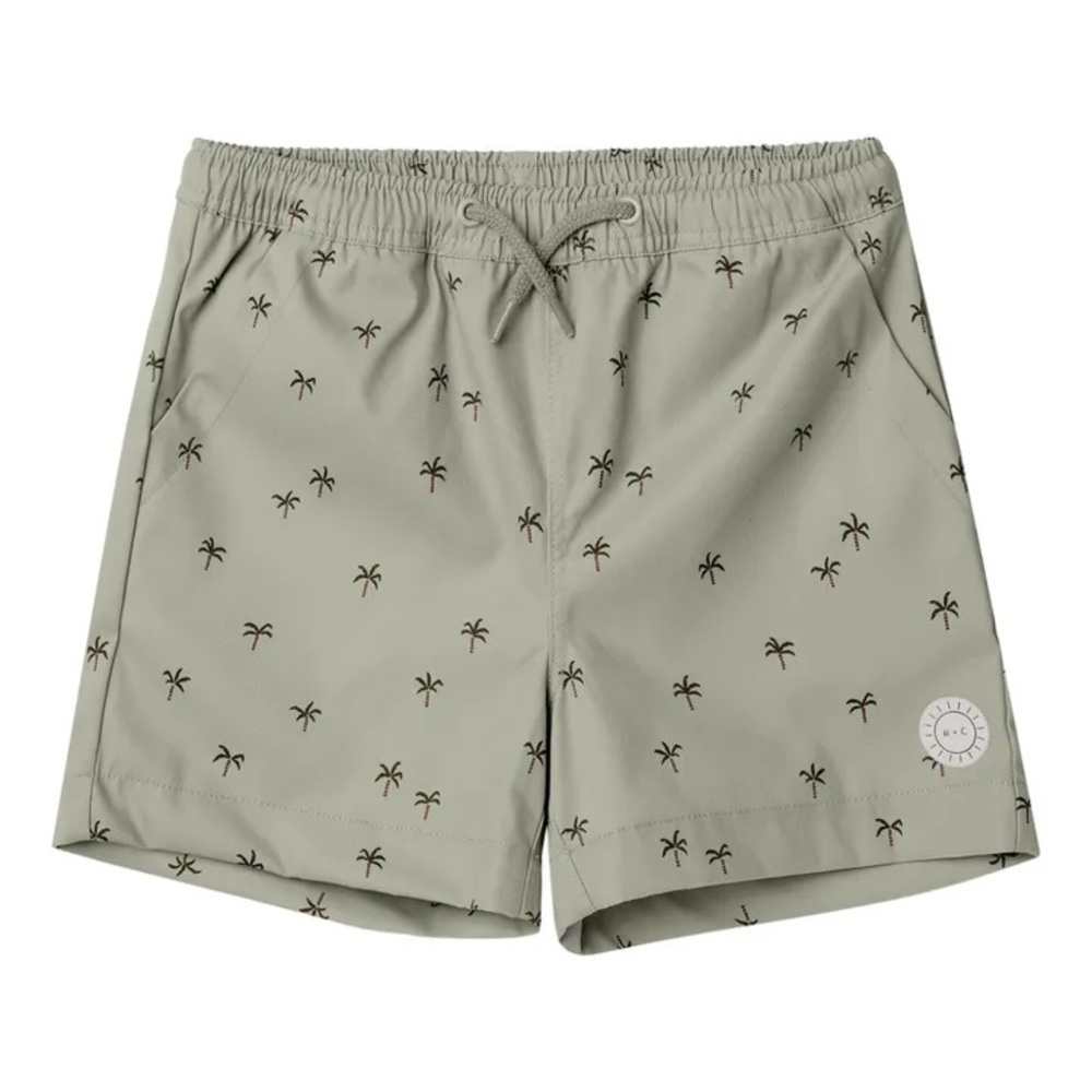 Rylee + Cru Palm Tree Print Swim Shorts